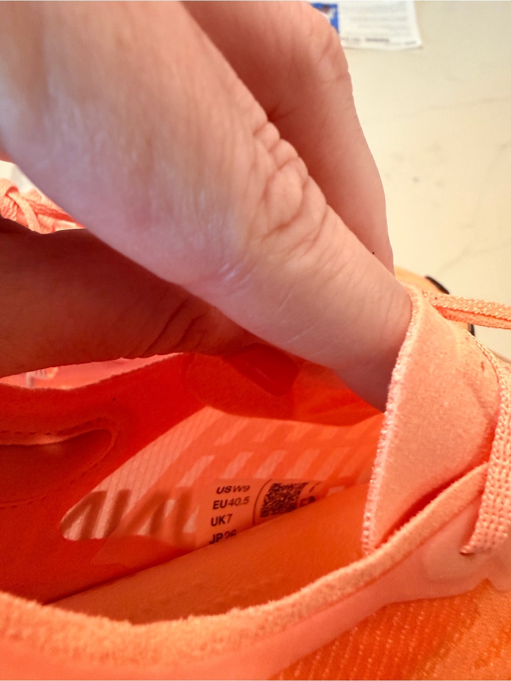 On Running Cloudboom Strike Women's Coral/Silver Road Running Shoe Size 9, - Picture 4 of 7